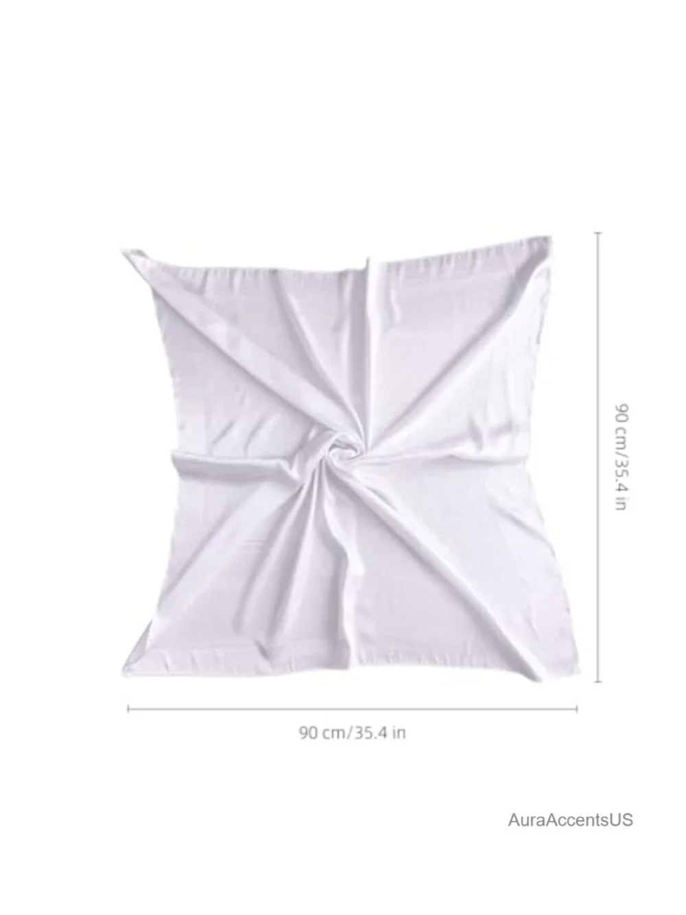 35 inch Jacquard Satin Head Scarf for Hair Wrapping Square Scarf
